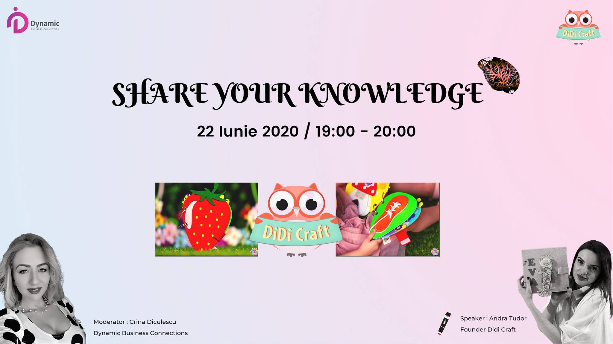 Share your Knowledge - Guest Speaker Andra Tudor