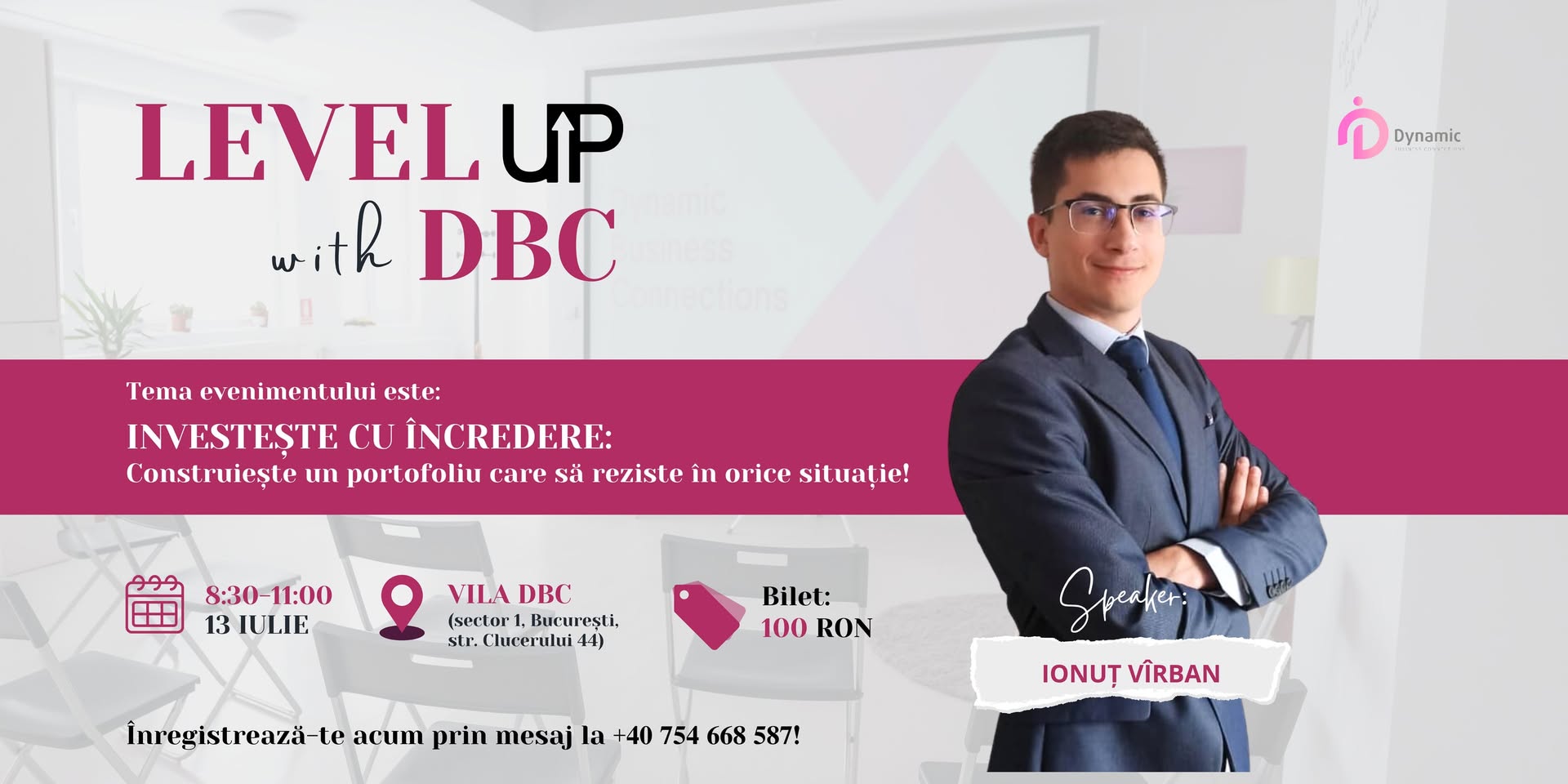 LEVEL UP WORKSHOPS I Construiește-ți un portofoliu de investiții care să reziste in orice situație!