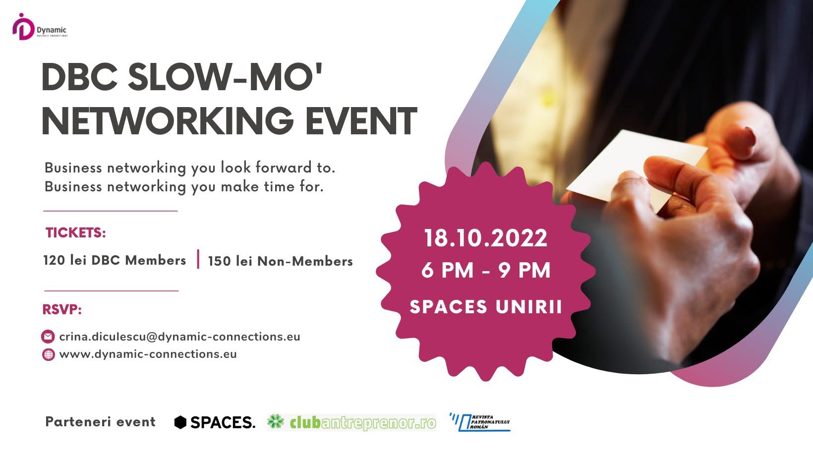 DBC Slow-mo' Networking Event