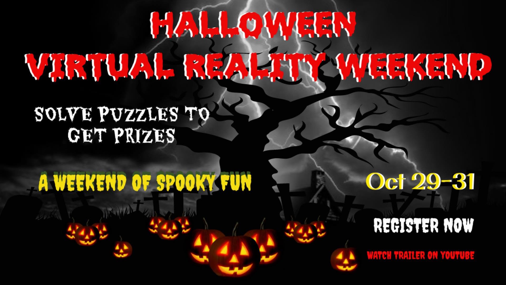 A very Spooky Halloween Party in the Virtual Reality World