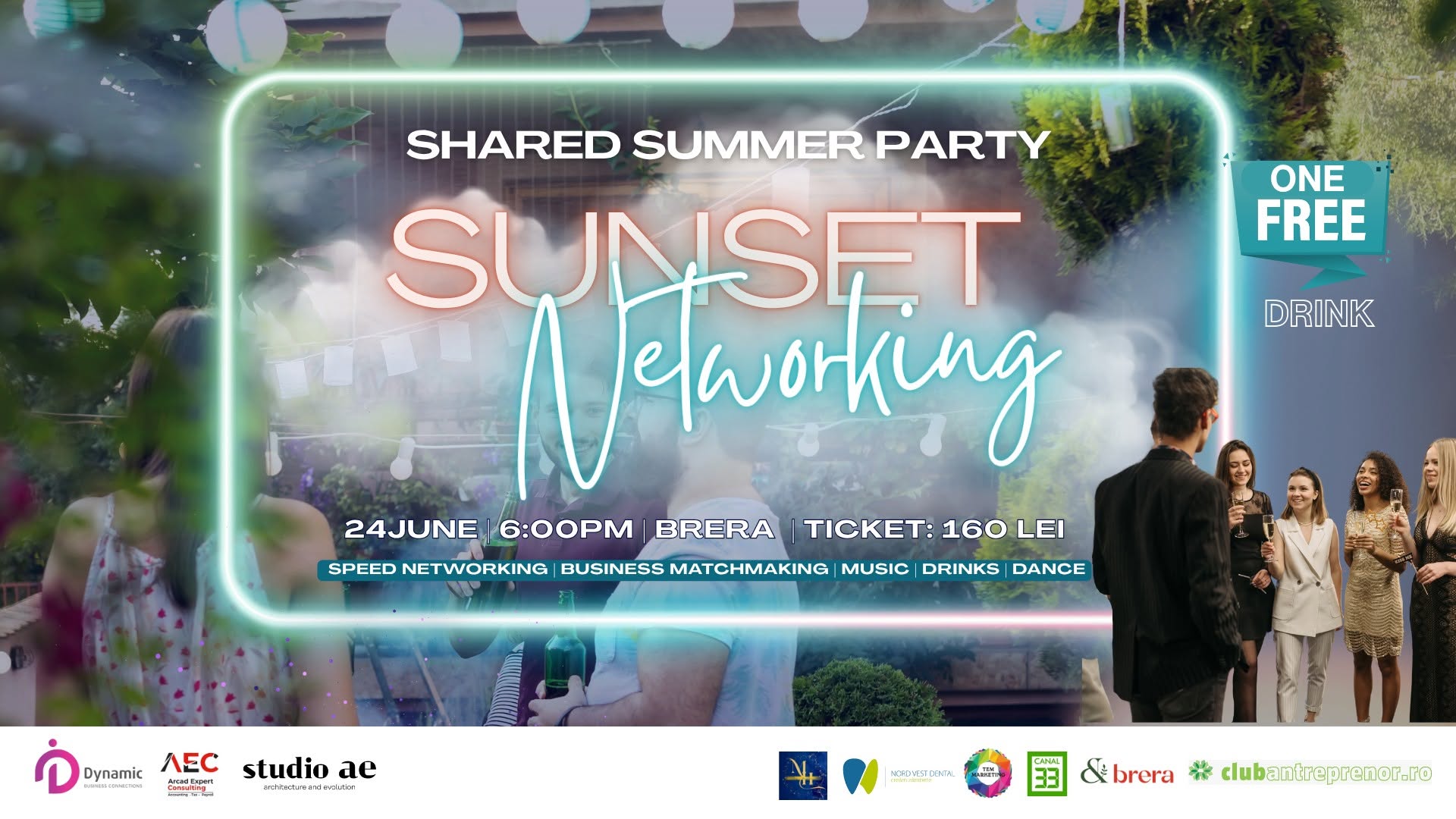 🌅 SHARED SUMMER PARTY – Sunset Networking Event