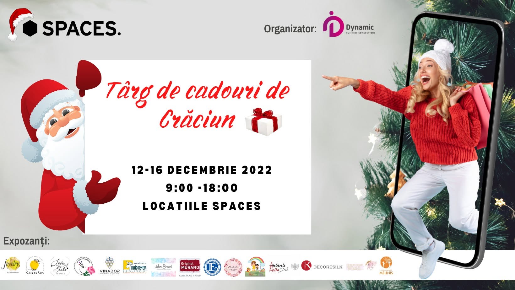 Târg de Cadouri de Crăciun la SPACES