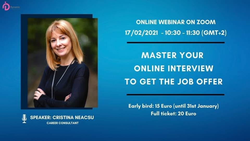 MASTER YOUR ONLINE INTERVIEW TO GET THE JOB OFFER