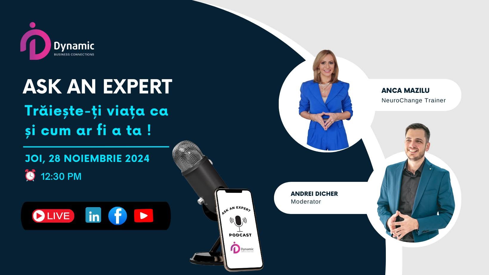 Ask an Expert: Trăiește-ți viața ca și cum ar fi a ta!