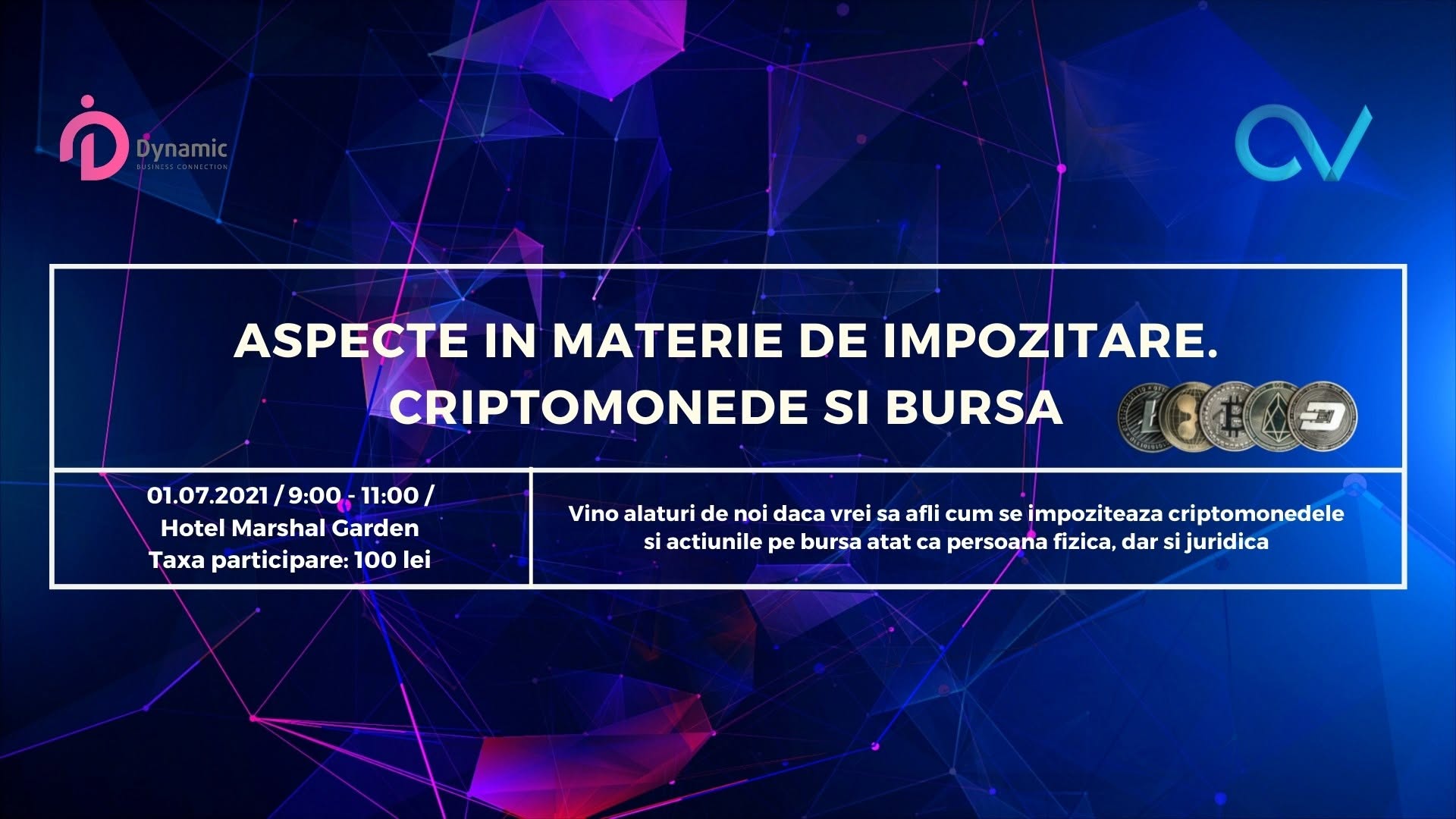 Aspecte in materie de impozitare. Criptomonede si bursa